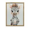 Plakat Mała Zebra Plakat Mała Zebra, 30X40 Cm, Rama Drewniana Biała, Papier Matowy 230 Gsm