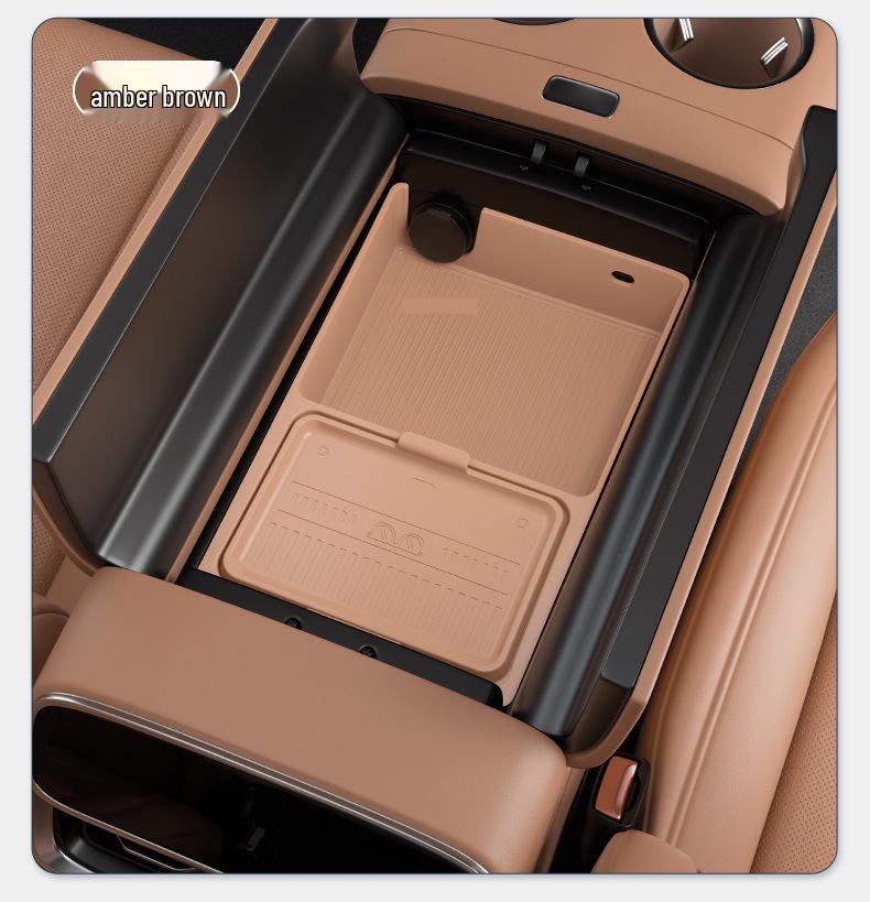 Compatible with 25 AITO M8 Models: Car Center Console Armrest Box & Lower Storage Accessories