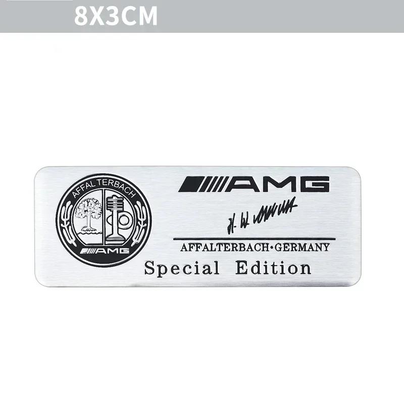 AAVS1 3D Aluminum Car Body Trunk Decor Sticker Auto Refit Accessorie For Mercedes Benz AMG A B G S Class W211 W124 W128 W140 W168 W176