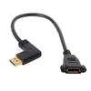 CY DisplayPort Male To Female 90 Degree Left Down Angle Extension Supports 4K 60Hz Cable,