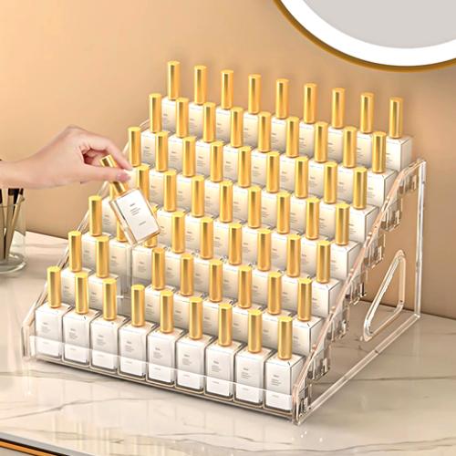 3/5/7 ярусов инструментов для дизайна ногтей Прозрачная косметическая витрина Многофункциональная многоуровневая подставка для лака для ногтей