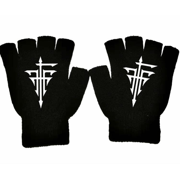 Наруто Саске Какаши Аниме Онлайн Игра Периферийные Перчатки Полупальцевые Хлопок Теплые Осенние и Зимние Студенты