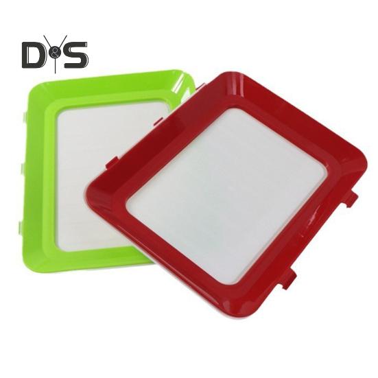 Лоток для хранения продуктов питания, многоразовые штабелируемые контейнеры для хранения продуктов, герметичные лотки для хранения фруктов в холодильнике