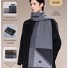 JIUMU Men's Pure Wool Warm Scarf