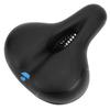 Удобное велосипедное седло из искусственной кожи с полым вырезом и пружинами(синий )
