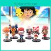 6pcs Pvc Character Toy Model Desktop Decoration Child Gift Christmas