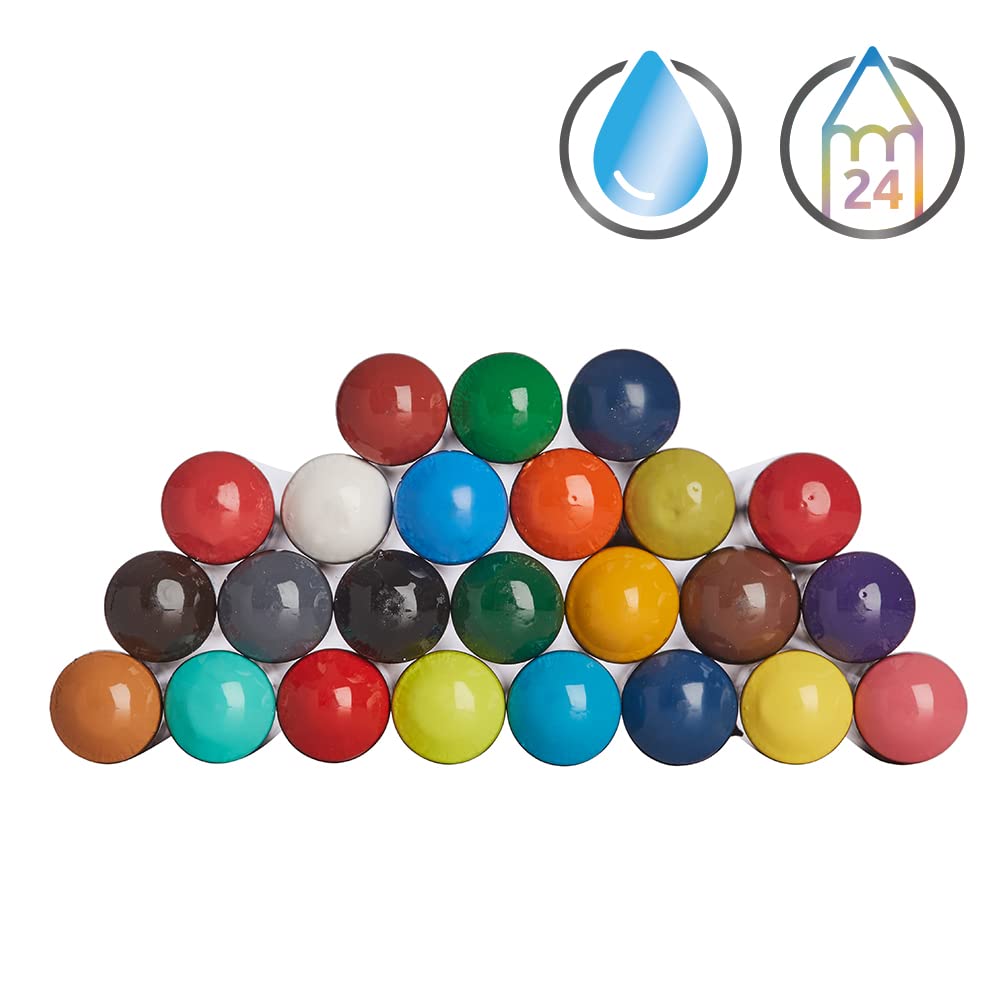 Derwent Academy Watercolor Metal 2301942 Pencils, Case, 24-Color Set,