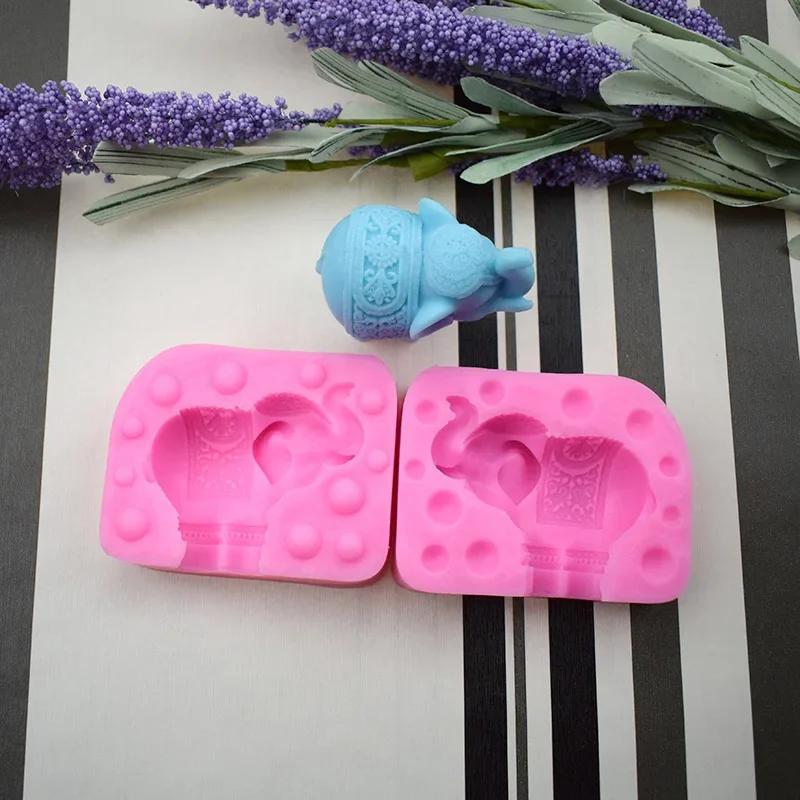 Мини-слон силиконовая форма для подсвечника своими руками, изготовление кондитерских изделий, форма для выпечки, украшение для дома из смолы ручной работы