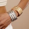 Metal Wide Open Bangle Europe American Style Exaggerated Bracelet Exaggerated Cuff Bangles  Girls