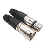 Female Microphone Plug Microphone Connectors XLR Wire Connector 3 Pin XLR Plug MIC Cable Connector