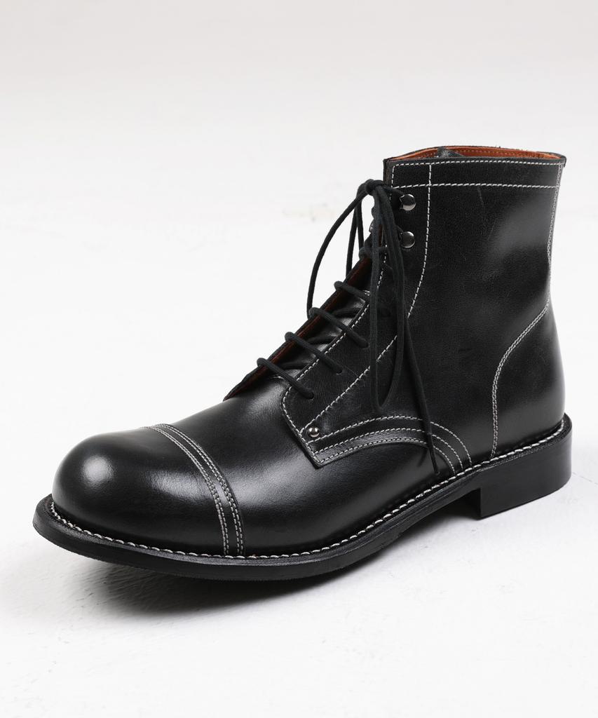 Brenowelt 606 Vegetable Black 6-Inch Work Boots Goodyear Welt [Oil]