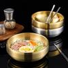 304 Stainless Steel Rice Salad Bowl Double Layer Ramen Kimchi Seasoning Bowls Sauce Dish Food Tableware