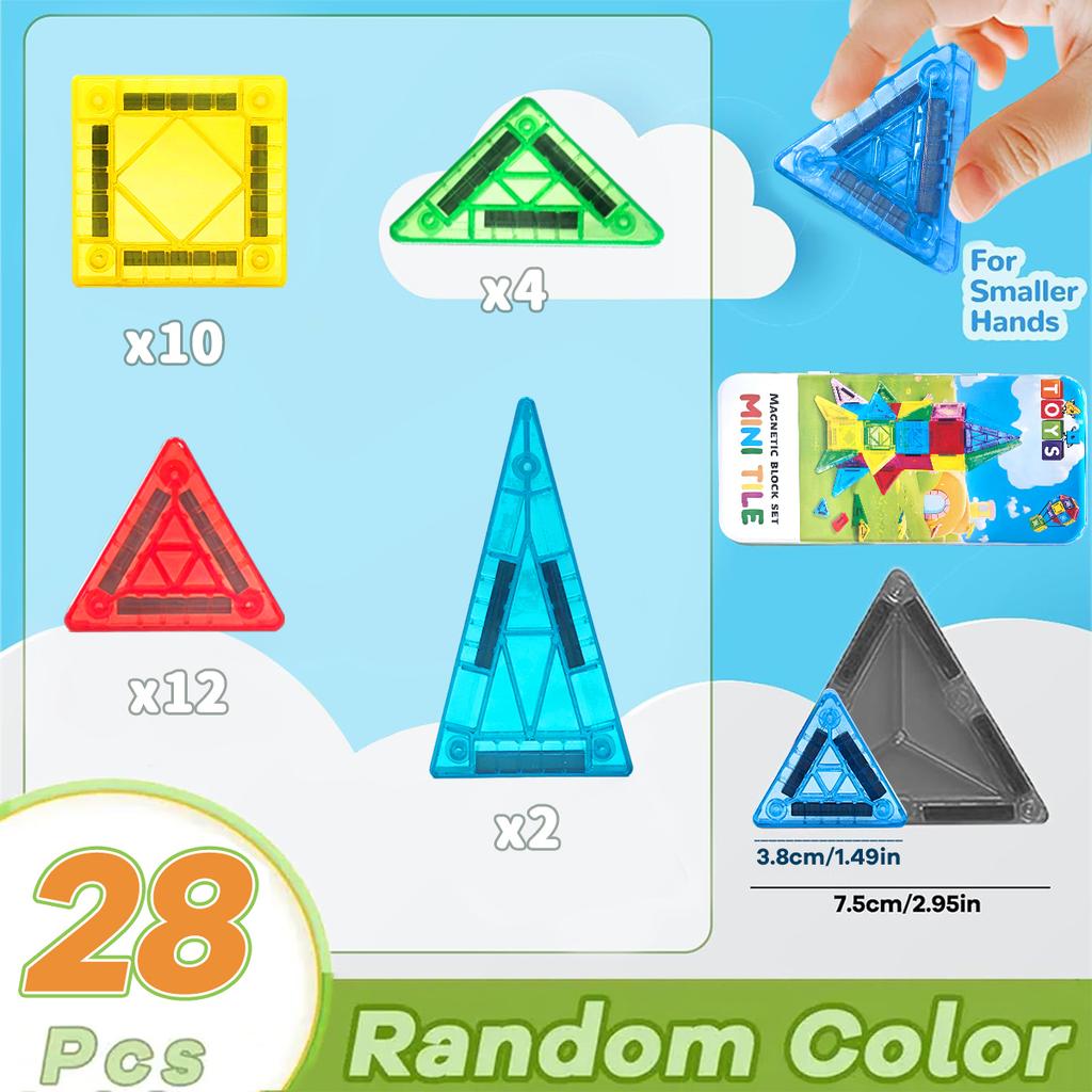 Montessori Educational Toys Magnetic Building Blocks Children DIY Model Construction Sets Magnetic Tiles for Kids Gifts