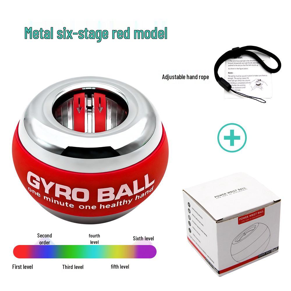 Светящийся фитнес-гироскоп: Кистевой и предплечевой тренажер - Ослепительный платиновый хват