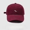 Dinosaur Embroidered Korean Baseball Cap Wide Brim Showing Face Small Hat for Women's New Spring and Summer Baseball Cap Men