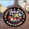 Детский ковер с принтом Наруто, круглый ковер в стиле аниме для гостиной, напольный коврик, фланелевый противоскользящий коврик