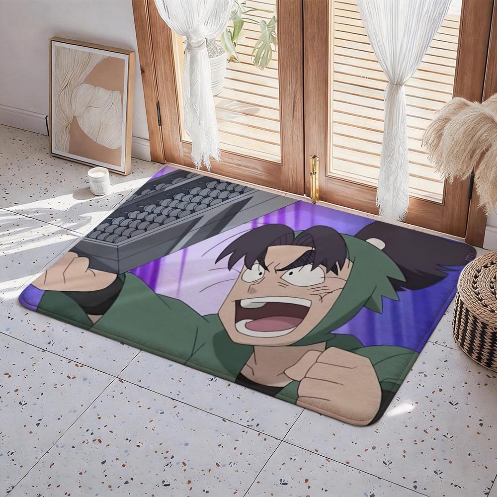Anime N Nintama Rantarou Floor Mat Eco Flannel Doormat Non Slip Odorless Indoor Floor Rug Soft Short Plush Home Mat