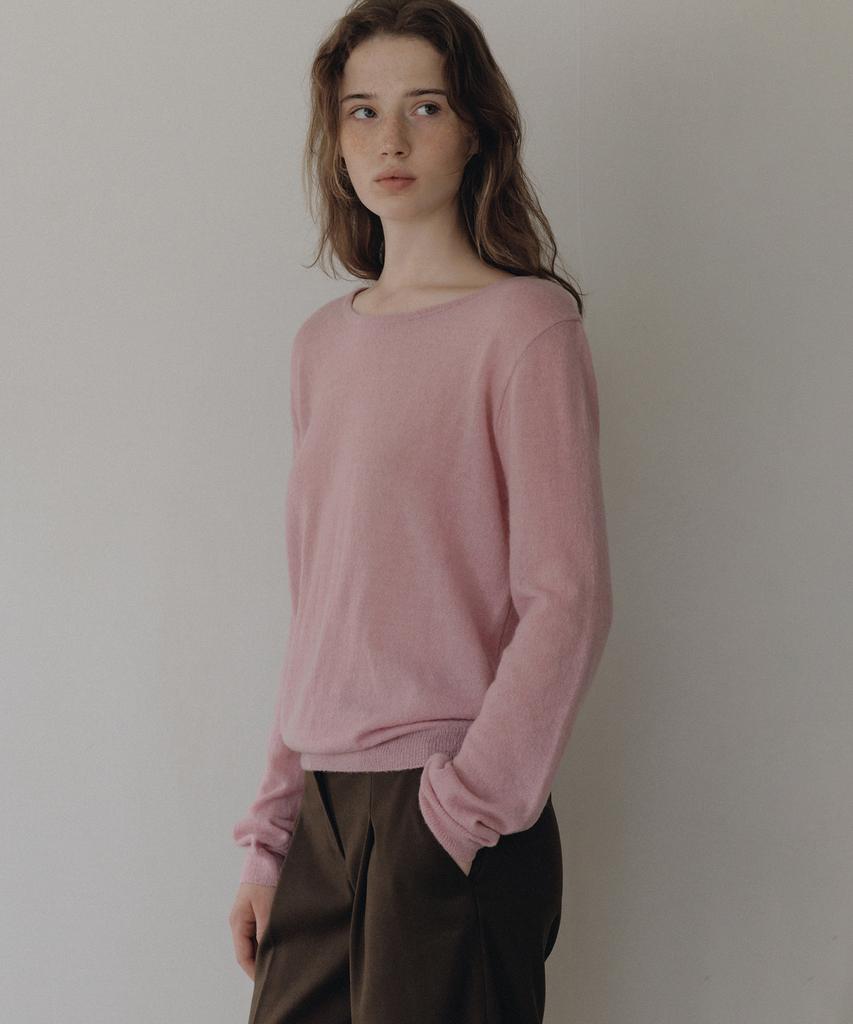 ANDNEEDS Roco Alpaca Round Knit (Pink)