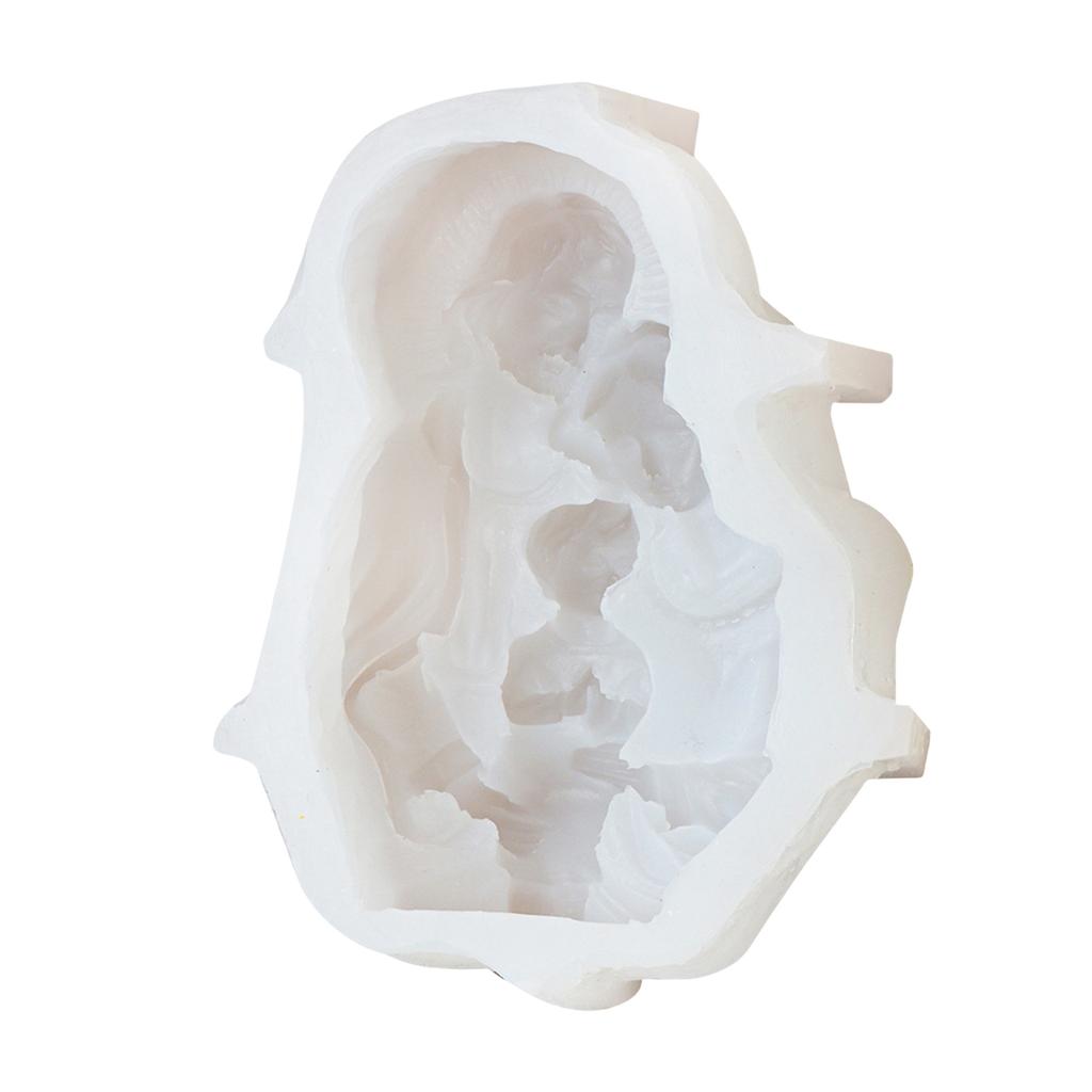 Религиозная скульптура Силиконовые формы для свечей для мыла Рождественские украшения Силиконовые формы для свечей из эпоксидной смолы