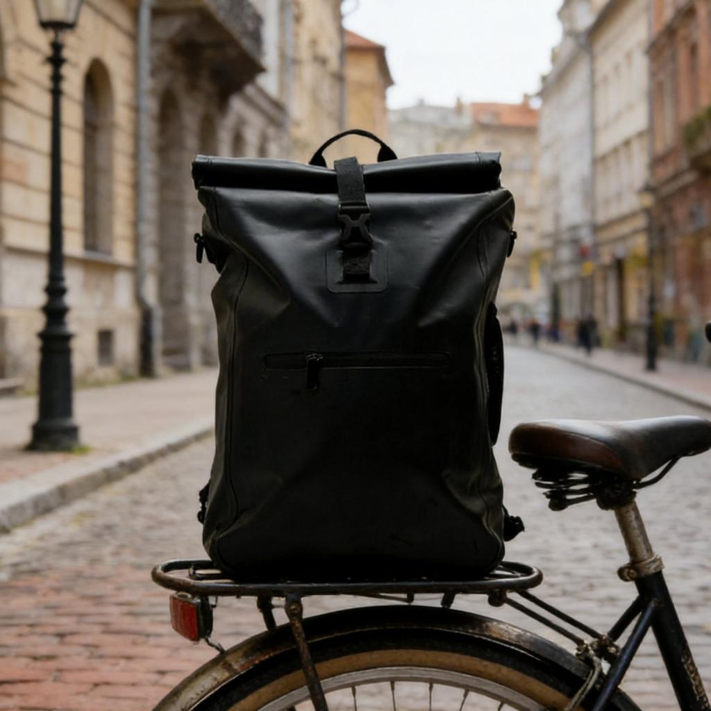 Waterproof Two-Wheeler Pannier Easy Installation Waterproof Cycling Panniers Bike Rear Rack Bag Long-Lasting Outdoor Equipment