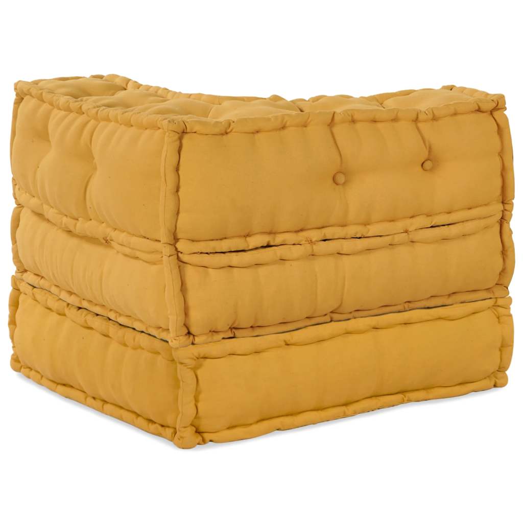 Modular Sofa Element Yellow 70x70x54 cm Fabric