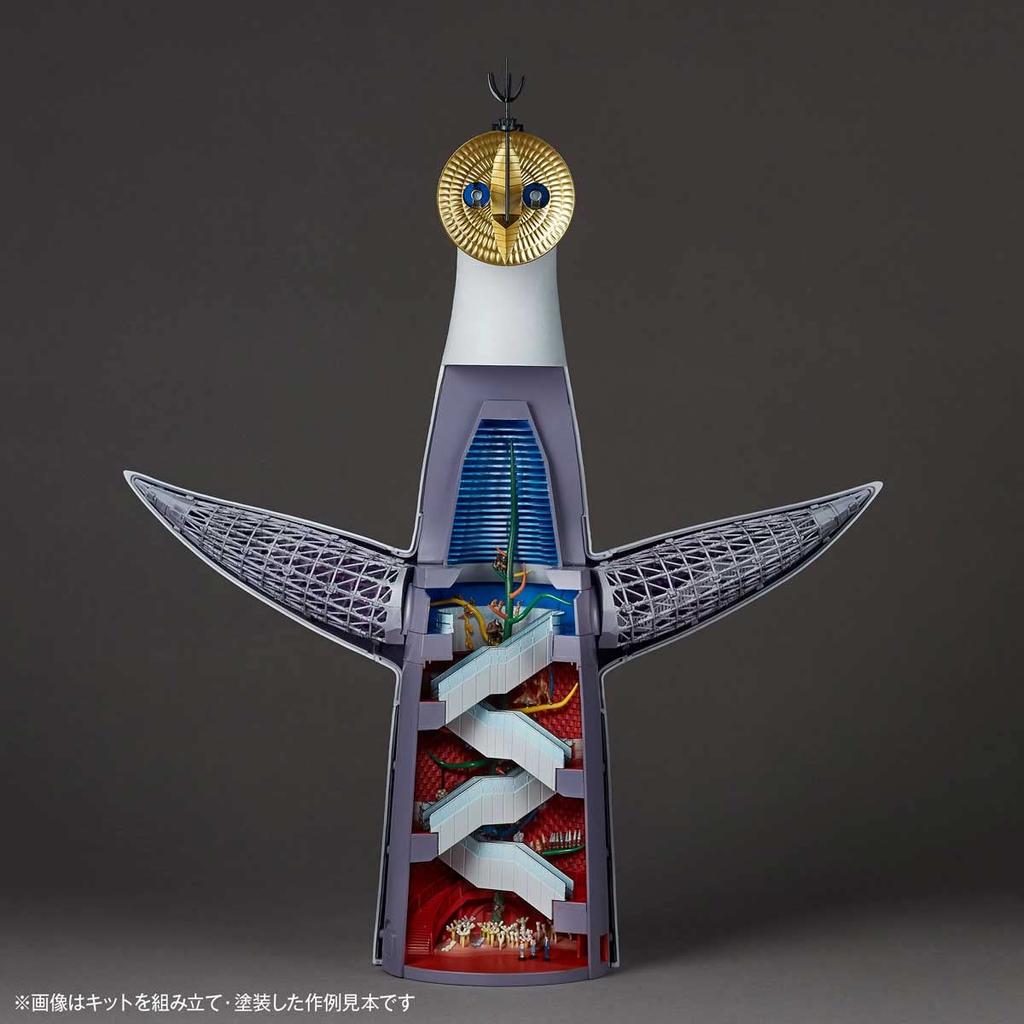 KAIYODO ARTPLA Tower of the Sun 1200 scale unpainted unassembled plastic model kit