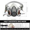 Маска-респиратор Полумаска Газовая маска с защитными очками Многоразовая Профессиональная защита органов дыхания от пыли, химикатов
