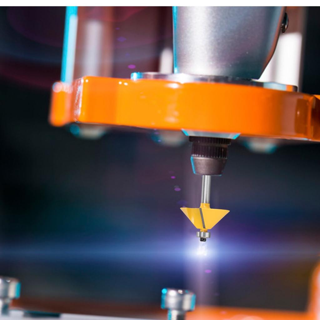 Концевая фреза с хвостовиком 8 мм и углом наклона 45 градусов