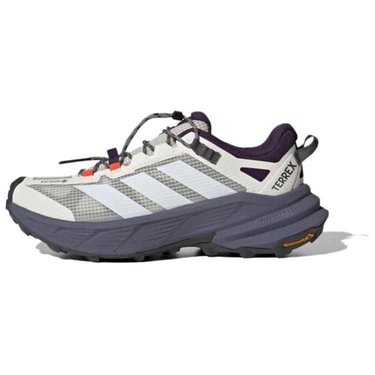 adidas Terrex Free Hiker PU, Текстильные Повседневные Беговые Кроссовки Унисекс Белый Фиолетовый HQ4886