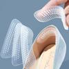 4pcs Silicone Heel Grip Stickers - Anti-Slip Heel Cushion Inserts with Raised Dots, Transparent Foot Care Protectors for Enhanced Shoe Fit