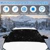 Автомобильный снегозащитный козырек, солнцезащитный чехол, утепленный, защита от мороза, зимний, толстый, для лобового стекла автомобиля, ветрозащитный чехол