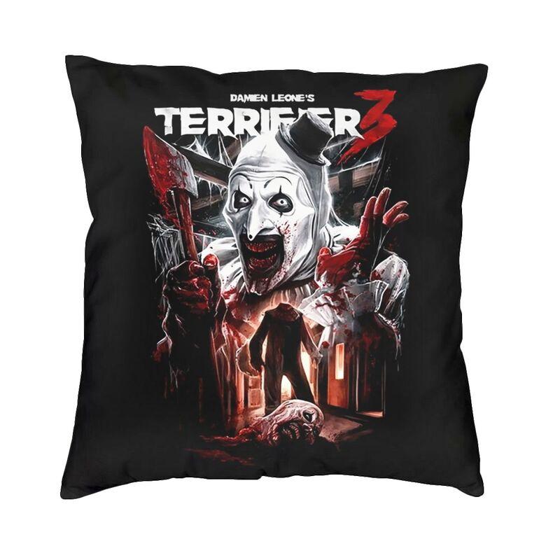 Custom Nordic Style Clown Happy Holliday Halloween Terrifiers Throw Pillow Case Home Decor Cushion Cover 45x45cm Pillowcover