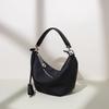 Premium texture hand carry dumpling bag fashionable foreign style leather commuter messenger ingot bag niche design handbag