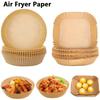 50pcs Disposable Non-Stick Air Fryer Baking Papers, Square and Round Air-Fryer Paper Liners - Kitchen Accessories for Easy Cooking and Cleanup