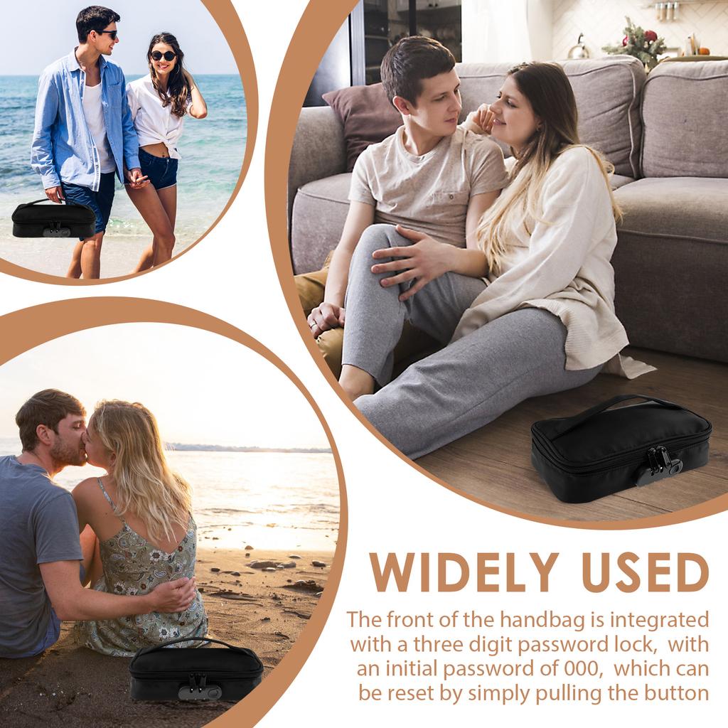 Lockable Toy Storage Bag Locking Storage Box Toy Organizer Case Organizer Container with Lock Box Travel Game Bag for Women Men