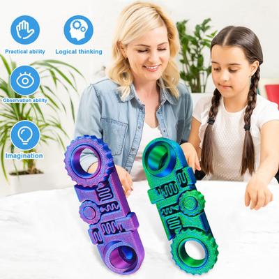 Игрушка-колечко Fidget Ring, напечатанная на 3D-принтере, для снятия стресса и тревожности, 5-в-1, спиннер Gear Spinner