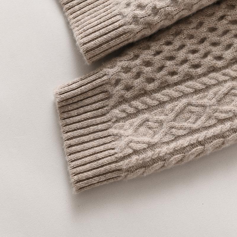 Женский кашемировый свитер Qinghe кашемир 30% кашемир 70% шерсть осенне-зимний кашемировый толстый пуловер мягкий и теплый