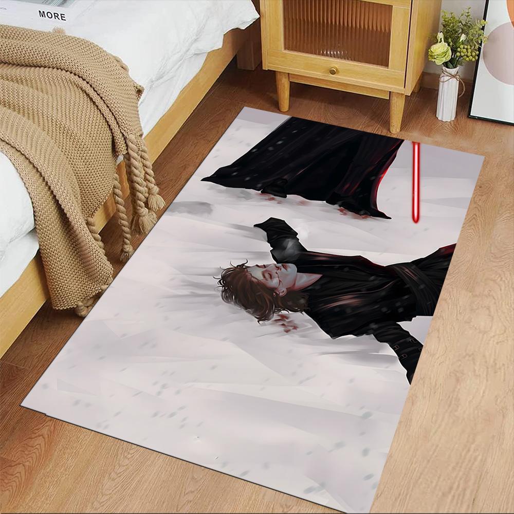Star Wars Area Rug Design for Kitchen Entryway Hallway Dining Room Anti-slip Rug Anime Office Decor Perfect Gift for Women Men