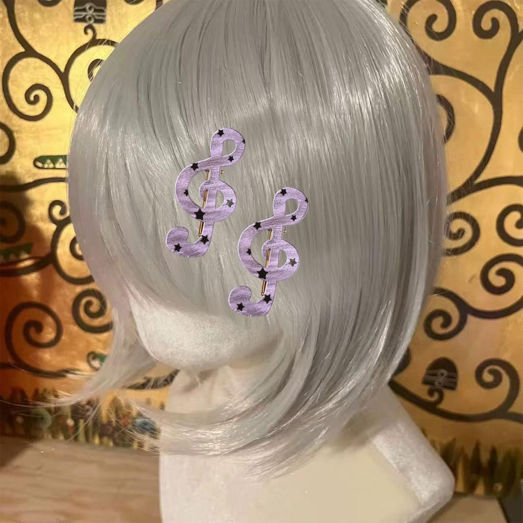 Прочные смоляные заколки для волос с узорами в виде звездной полосы и музыкальной ноты, надежная фиксация для всех типов волос