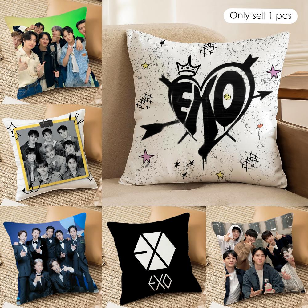 Лучший южнокорейский чехол для подушки E-Exo, шелковистый короткий плюш, скрытая молния, пылезащитный чехол для диванной подушки, для домашнего декора