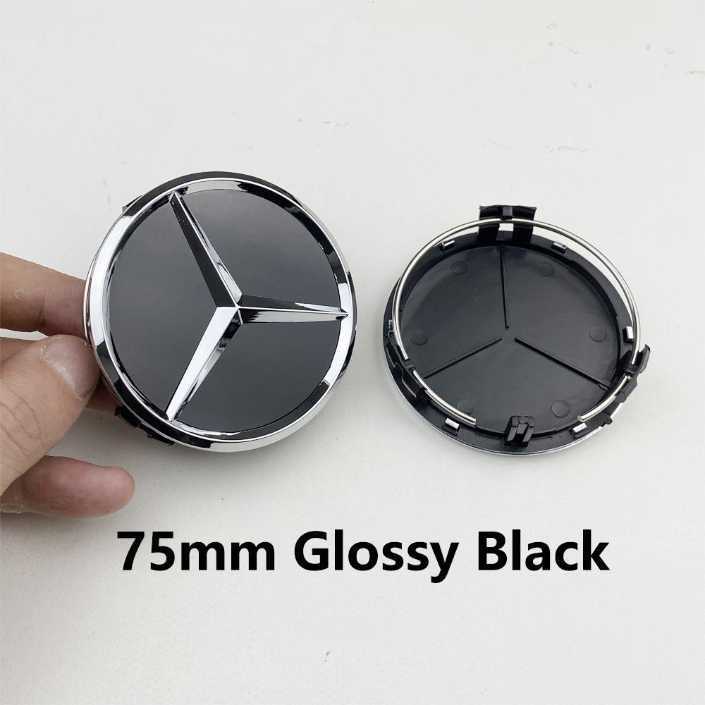 For Mercedes Benz amg For AMG 4pcs 75MM Car Wheel Center Hub Caps Covers Mercedes Benz A B C S Class AMG GLA W176 W221 W204 W205 accessories DG1