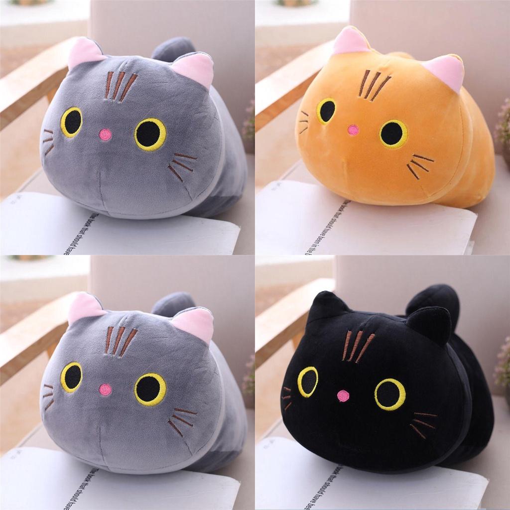 Charming Plush Toy Cat Soft Cushion For Kids Gifts And Cozy Home Accent