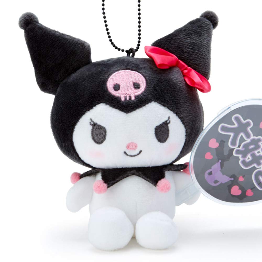Держатель талисмана Sanrio Kuromi держит веер (Наслаждайтесь идолом)