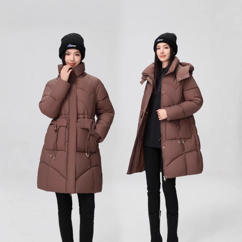 Women's Down Jacket, Mid-length, New Hot-selling Winter Style, Thickened and Warm, Fashionable and Stylish Coat, Loose Waist