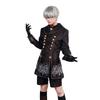 Игра Nier Automata Yorha 9s Косплей Костюм Yorha No.9 Robot Полный Костюм Для Мужчин Черный Вышитый Напечатанный Куртка Брюки Комплект
