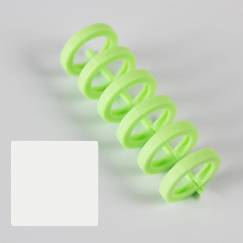 3pcs/set 6 Holes Book Rings Solid Color Loose Leaf Binder Spiral Notebook Office Binding Rings Supplies