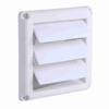 White Dryer Outlet Cover With Net Ventilation Grill Active Louver Exhaust Vent Cover  House Outside