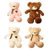 Genuine Teddy Bear Plushie With Silk Ribbon Perfect Gift For Baby Showers And Birthdays