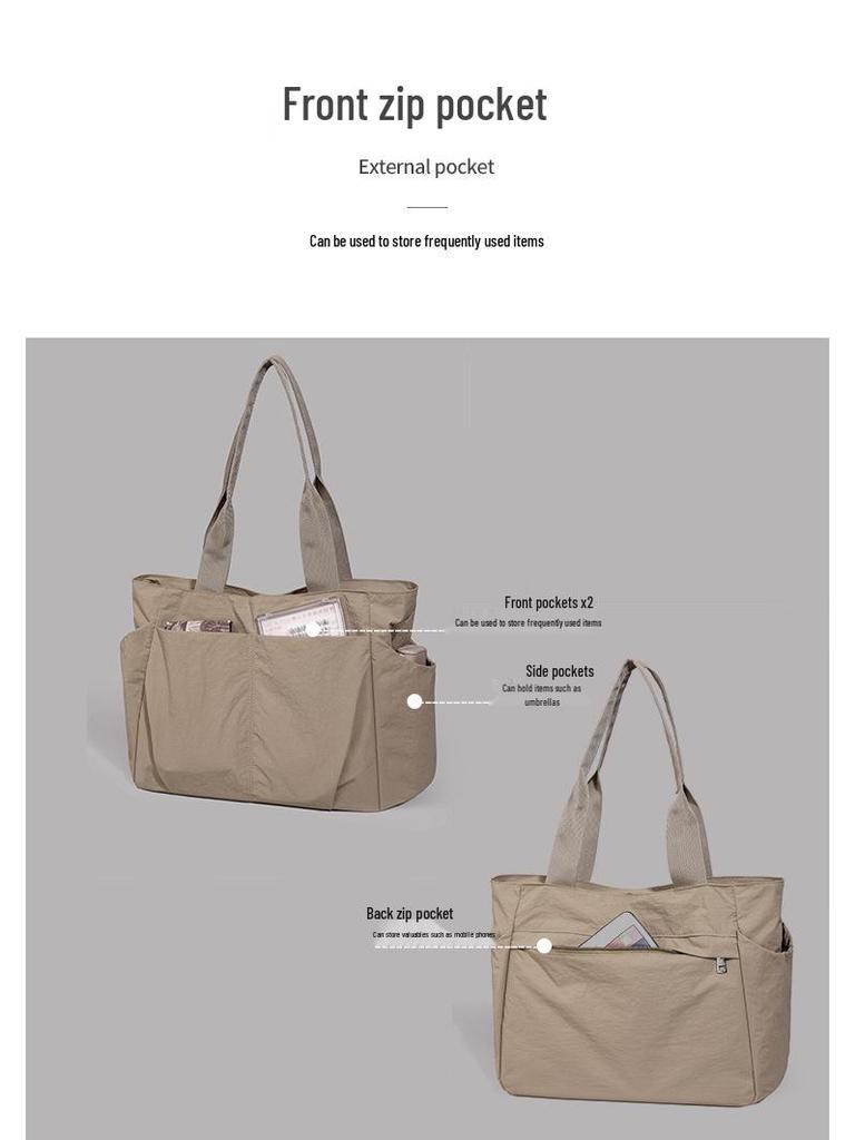 Versatile Large Capacity Japanese Tote: Mommy, Sports, Yoga & Commuter Shoulder Bag