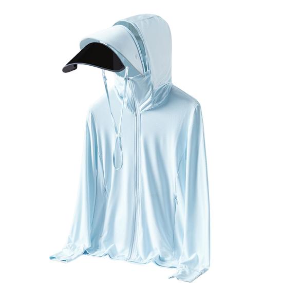 Women's Sun Protection Hoodie Jacket UV Blocking Long Sleeve Cooling Sun Shirt Casual Windbreaker Sportswear for Summer Outdoor Hiking